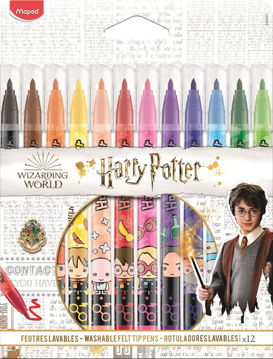 12 Pennarelli decorati di Harry Potter